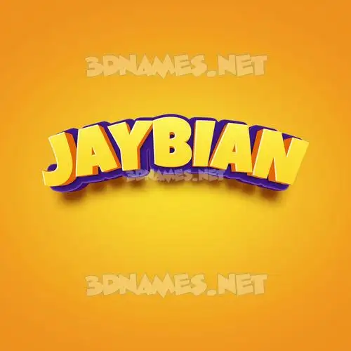 jaybian in Orange Toon style - 3D name wallpaper jaybian in Orange Toon style - 3D name wallpaper