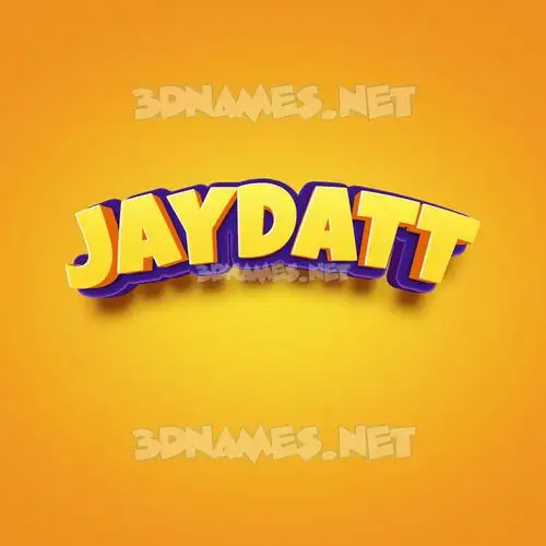 jaydatt in Orange Toon style - 3D name wallpaper jaydatt in Orange Toon style - 3D name wallpaper