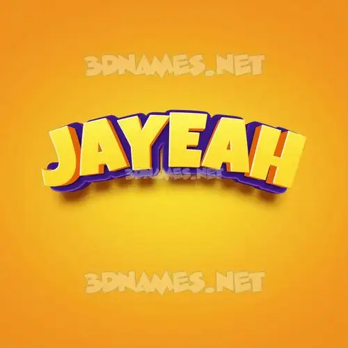 jayeah in Orange Toon style - 3D name wallpaper jayeah in Orange Toon style - 3D name wallpaper