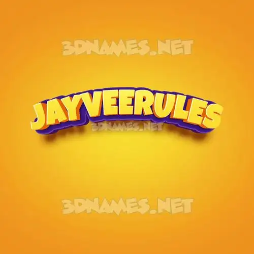 jayveerules in Orange Toon style - 3D name wallpaper jayveerules in Orange Toon style - 3D name wallpaper