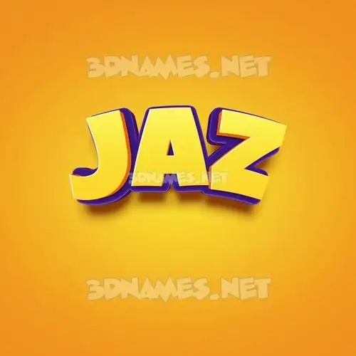 jaz in Orange Toon style - 3D name wallpaper jaz in Orange Toon style - 3D name wallpaper