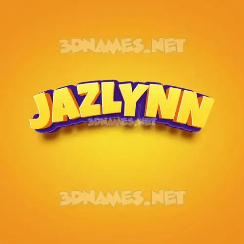 jazlynn in Orange Toon style - 3D name wallpaper jazlynn in Orange Toon style - 3D name wallpaper