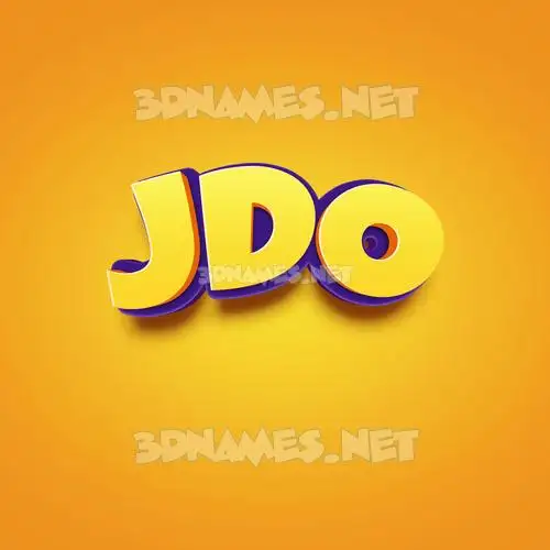 jdo in Orange Toon style - 3D name wallpaper jdo in Orange Toon style - 3D name wallpaper
