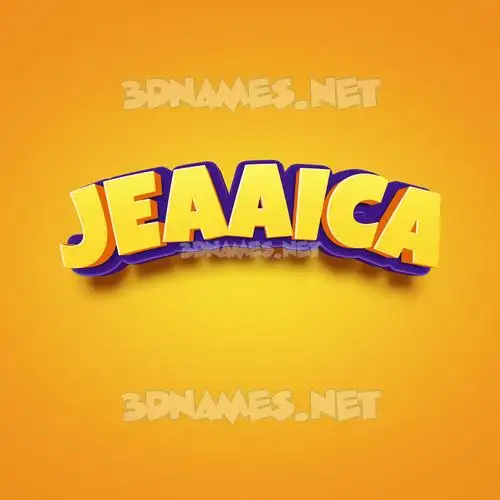 jeaaica in Orange Toon style - 3D name wallpaper jeaaica in Orange Toon style - 3D name wallpaper
