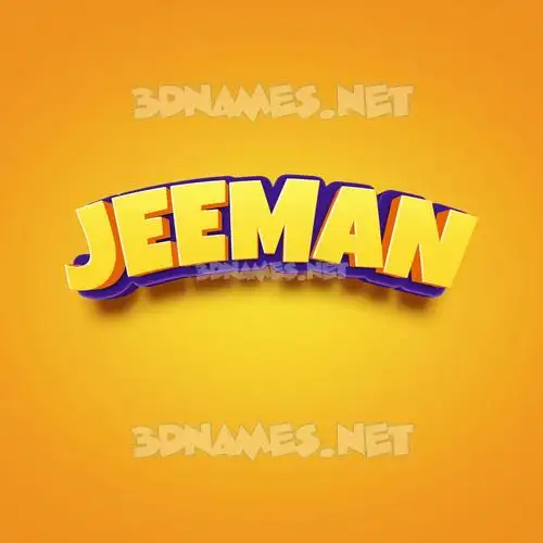 jeeman in Orange Toon style - 3D name wallpaper jeeman in Orange Toon style - 3D name wallpaper