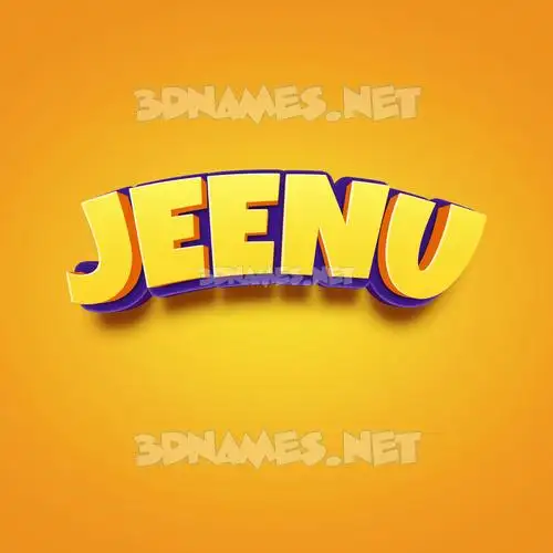 jeenu in Orange Toon style - 3D name wallpaper jeenu in Orange Toon style - 3D name wallpaper