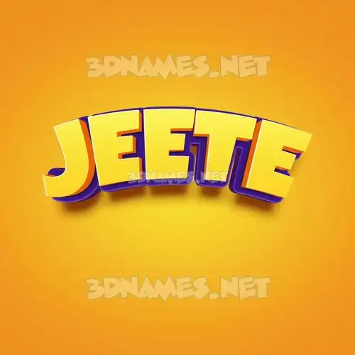 jeete in Orange Toon style - 3D name wallpaper jeete in Orange Toon style - 3D name wallpaper