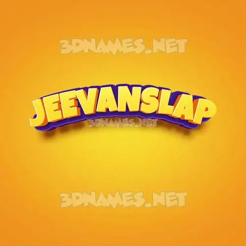 jeevanslap in Orange Toon style - 3D name wallpaper jeevanslap in Orange Toon style - 3D name wallpaper