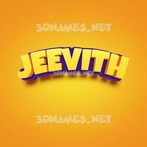 jeevith in Orange Toon style - 3D name wallpaper jeevith in Orange Toon style - 3D name wallpaper