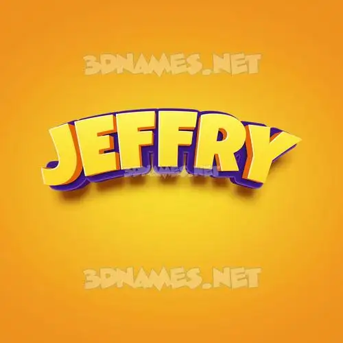 jeffry in Orange Toon style - 3D name wallpaper jeffry in Orange Toon style - 3D name wallpaper