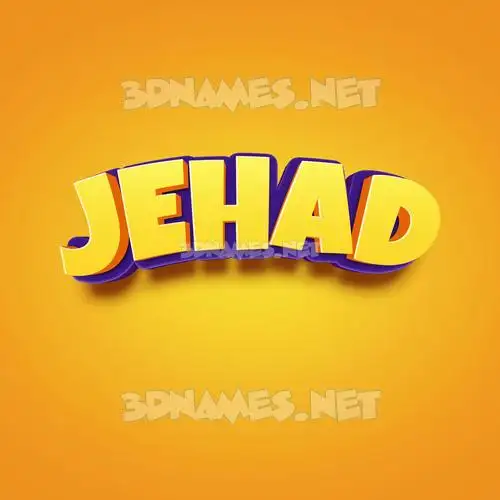 jehad in Orange Toon style - 3D name wallpaper jehad in Orange Toon style - 3D name wallpaper