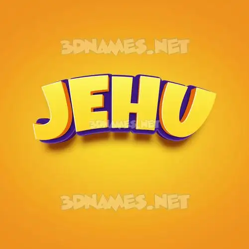 jehu in Orange Toon style - 3D name wallpaper jehu in Orange Toon style - 3D name wallpaper