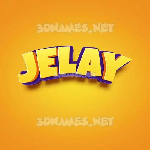 jelay in Orange Toon style - 3D name wallpaper jelay in Orange Toon style - 3D name wallpaper