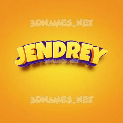 jendrey in Orange Toon style - 3D name wallpaper jendrey in Orange Toon style - 3D name wallpaper