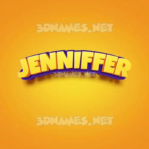 jenniffer in Orange Toon style - 3D name wallpaper jenniffer in Orange Toon style - 3D name wallpaper