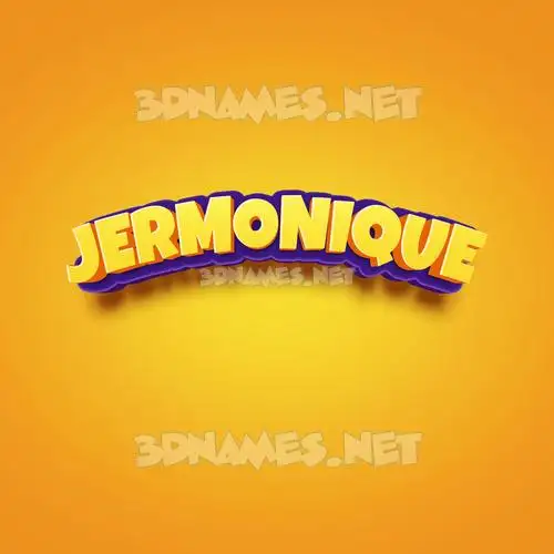 jermonique in Orange Toon style - 3D name wallpaper jermonique in Orange Toon style - 3D name wallpaper