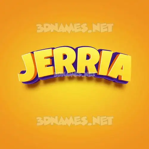 jerria in Orange Toon style - 3D name wallpaper jerria in Orange Toon style - 3D name wallpaper