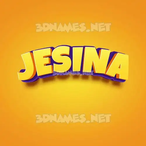 jesina in Orange Toon style - 3D name wallpaper jesina in Orange Toon style - 3D name wallpaper