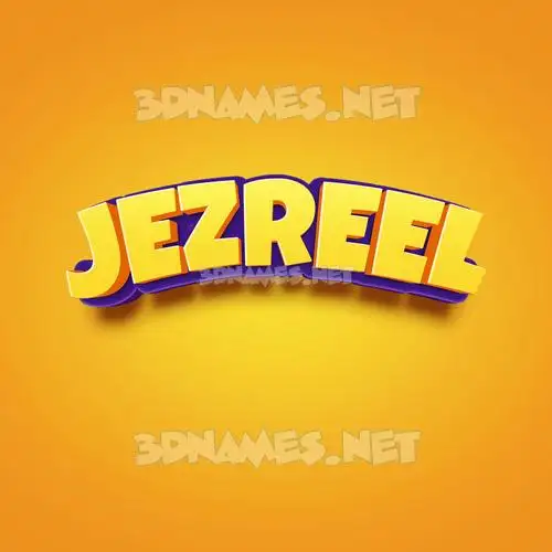 jezreel in Orange Toon style - 3D name wallpaper jezreel in Orange Toon style - 3D name wallpaper