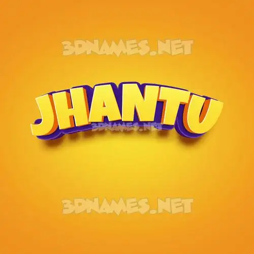 jhantu in Orange Toon style - 3D name wallpaper jhantu in Orange Toon style - 3D name wallpaper