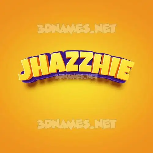 jhazzhie in Orange Toon style - 3D name wallpaper jhazzhie in Orange Toon style - 3D name wallpaper