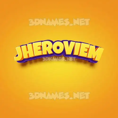 jheroviem in Orange Toon style - 3D name wallpaper jheroviem in Orange Toon style - 3D name wallpaper