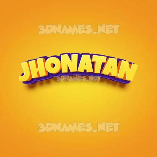 jhonatan in Orange Toon style - 3D name wallpaper jhonatan in Orange Toon style - 3D name wallpaper