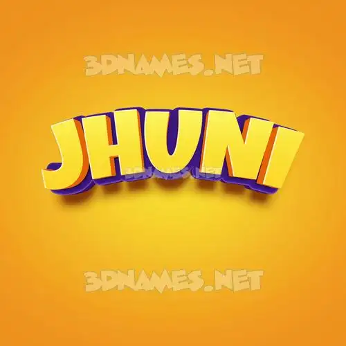 jhuni in Orange Toon style - 3D name wallpaper jhuni in Orange Toon style - 3D name wallpaper