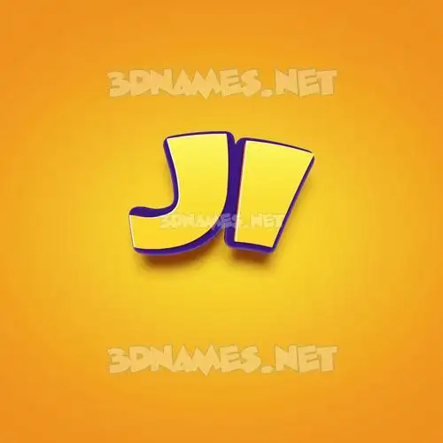 ji in Orange Toon style - 3D name wallpaper ji in Orange Toon style - 3D name wallpaper