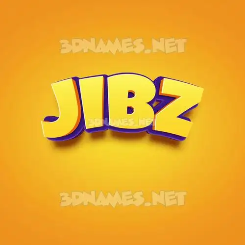 jibz in Orange Toon style - 3D name wallpaper jibz in Orange Toon style - 3D name wallpaper