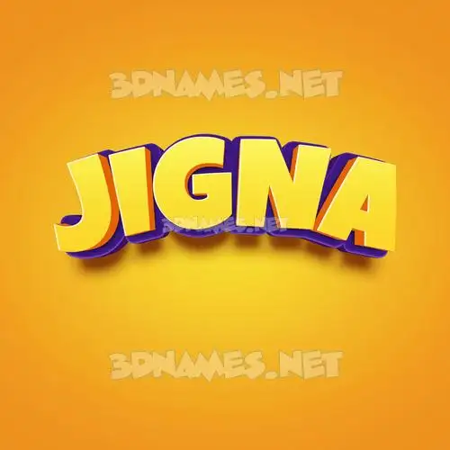 jigna in Orange Toon style - 3D name wallpaper jigna in Orange Toon style - 3D name wallpaper