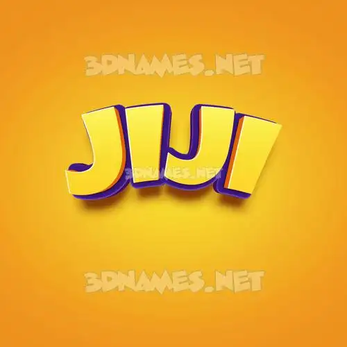 jiji in Orange Toon style - 3D name wallpaper jiji in Orange Toon style - 3D name wallpaper