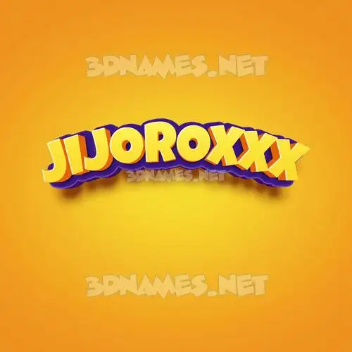 jijoroxxx in Orange Toon style - 3D name wallpaper jijoroxxx in Orange Toon style - 3D name wallpaper