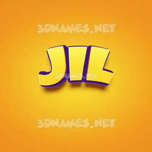 jil in Orange Toon style - 3D name wallpaper jil in Orange Toon style - 3D name wallpaper
