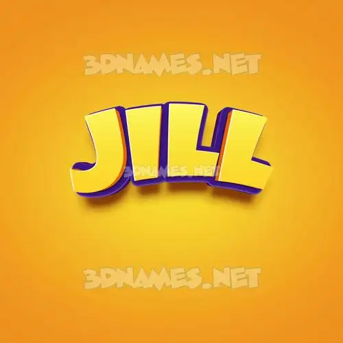jill in Orange Toon style - 3D name wallpaper jill in Orange Toon style - 3D name wallpaper