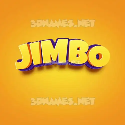 jimbo in Orange Toon style - 3D name wallpaper jimbo in Orange Toon style - 3D name wallpaper