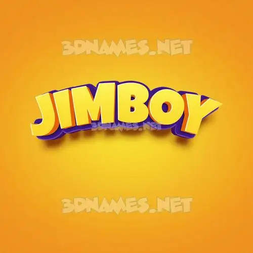 jimboy in Orange Toon style - 3D name wallpaper jimboy in Orange Toon style - 3D name wallpaper