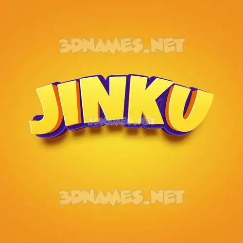 jinku in Orange Toon style - 3D name wallpaper jinku in Orange Toon style - 3D name wallpaper