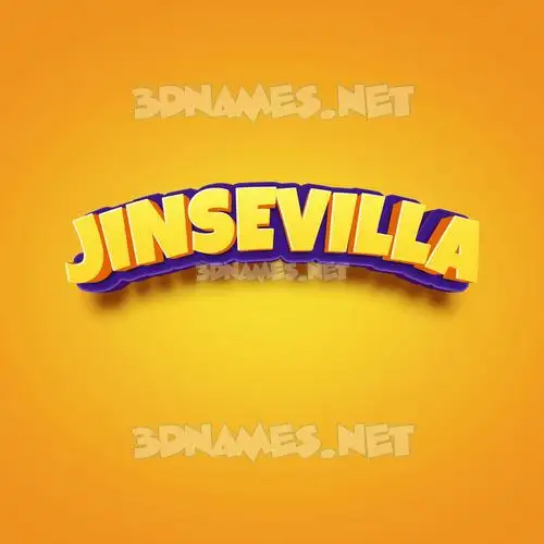 jinsevilla in Orange Toon style - 3D name wallpaper jinsevilla in Orange Toon style - 3D name wallpaper