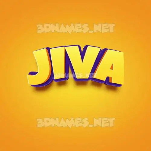 jiva in Orange Toon style - 3D name wallpaper jiva in Orange Toon style - 3D name wallpaper