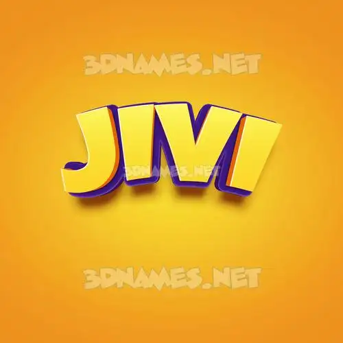 jivi in Orange Toon style - 3D name wallpaper jivi in Orange Toon style - 3D name wallpaper