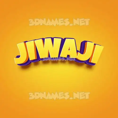 jiwaji in Orange Toon style - 3D name wallpaper jiwaji in Orange Toon style - 3D name wallpaper