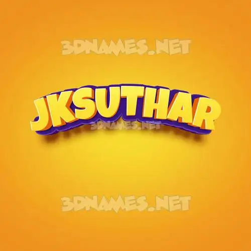 jksuthar in Orange Toon style - 3D name wallpaper jksuthar in Orange Toon style - 3D name wallpaper