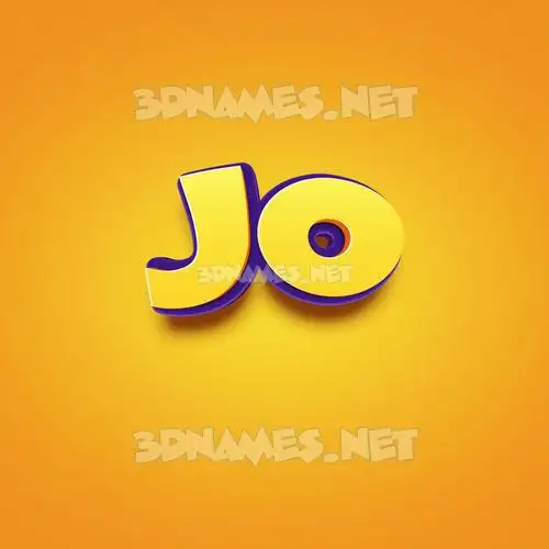jo in Orange Toon style - 3D name wallpaper jo in Orange Toon style - 3D name wallpaper