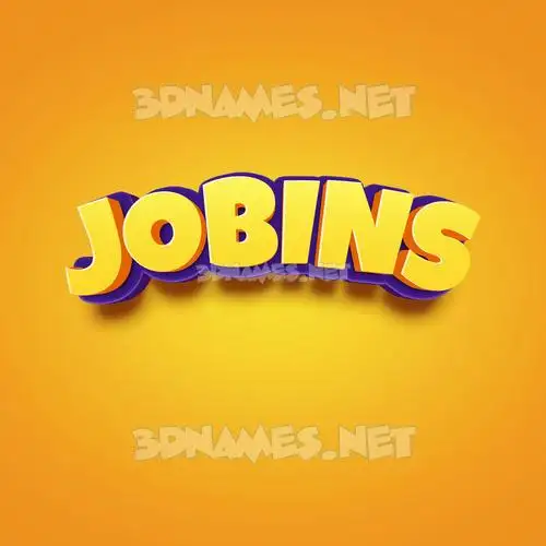 jobins in Orange Toon style - 3D name wallpaper jobins in Orange Toon style - 3D name wallpaper