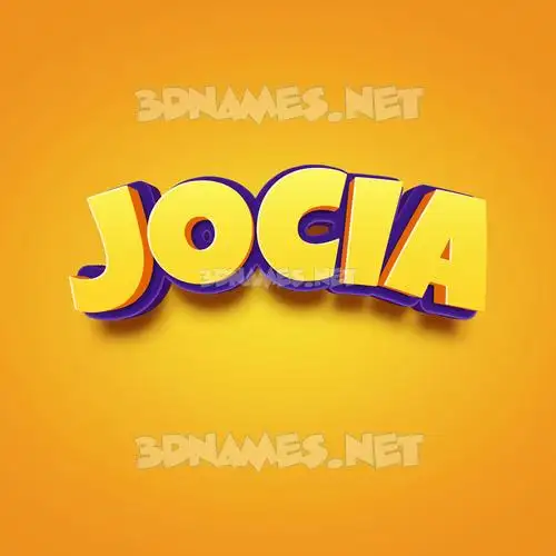 jocia in Orange Toon style - 3D name wallpaper jocia in Orange Toon style - 3D name wallpaper