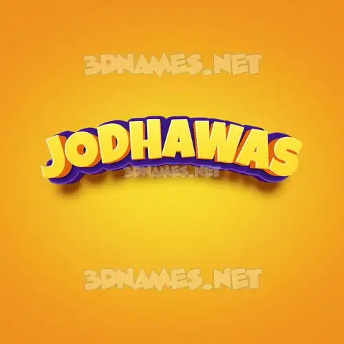 jodhawas in Orange Toon style - 3D name wallpaper jodhawas in Orange Toon style - 3D name wallpaper