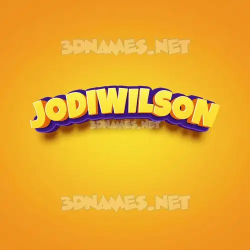 jodiwilson in Orange Toon style - 3D name wallpaper jodiwilson in Orange Toon style - 3D name wallpaper