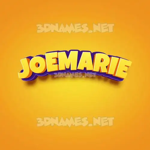 joemarie in Orange Toon style - 3D name wallpaper