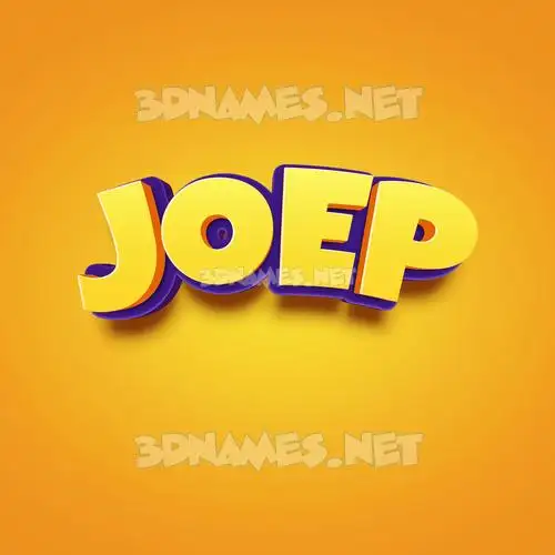 joep in Orange Toon style - 3D name wallpaper joep in Orange Toon style - 3D name wallpaper